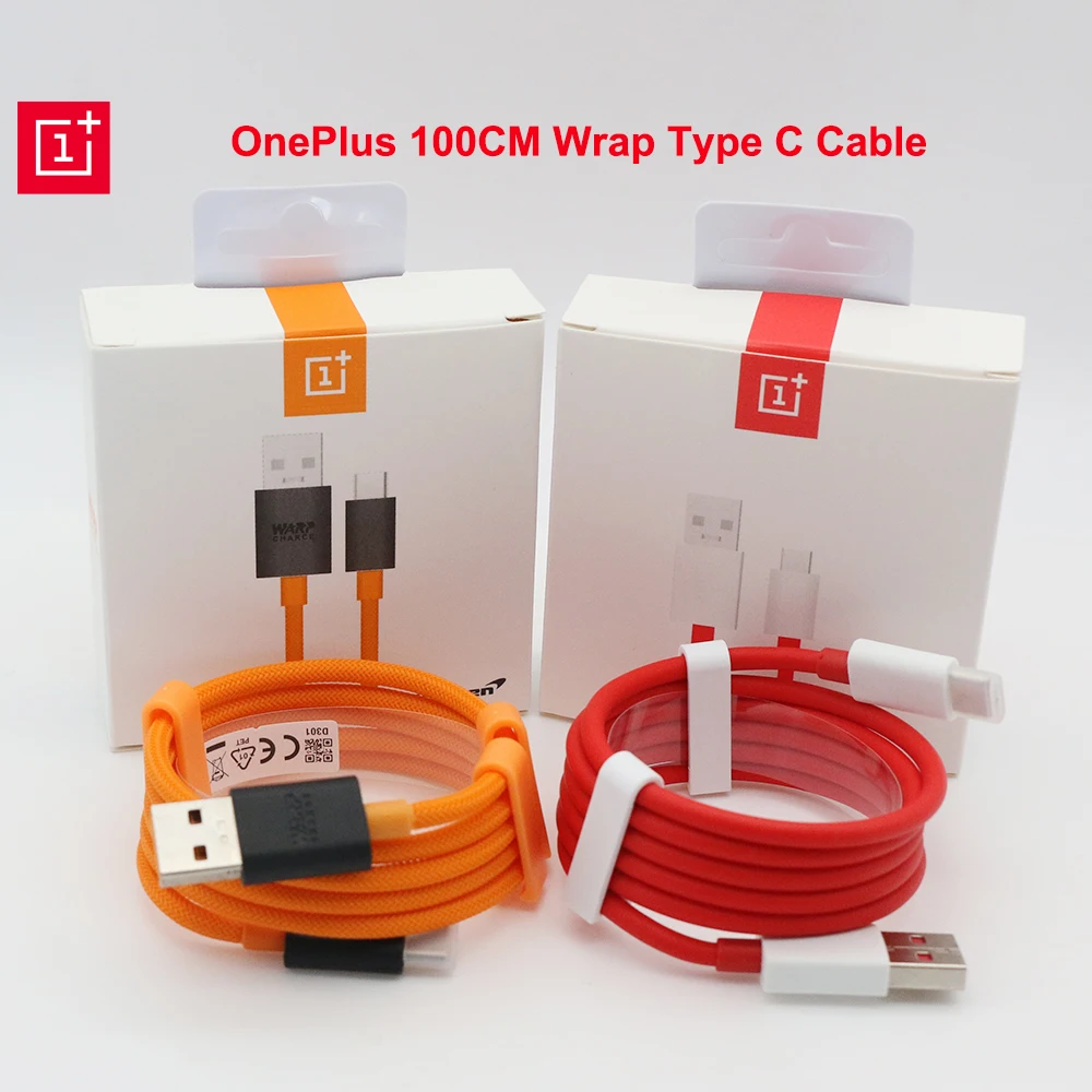 

Original Oneplus 7 Pro Mclaren Warp Charge Fast Charging Type-C 100cm Data Cable Orange for 1+ 7 6 6T 5 5T 3 3T Xiaomi MI 9