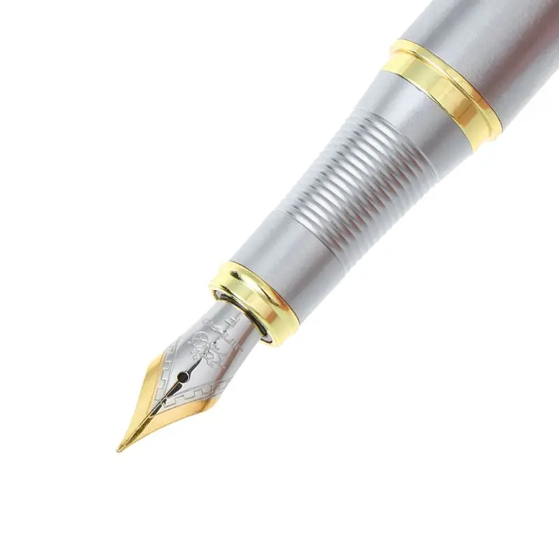 

Chic Jinhao 250 Fountain Pen Golden And Silver M Nib NEW oble Golden And Silver M Nib Fountain Pen Nice Gift