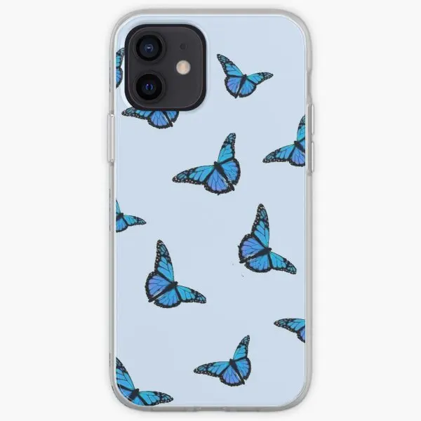 

Чехол для телефона с рисунком голубой бабочки для iPhone X XS XR Max 11 12 13 Pro Max Mini 6 6S 7 8 Plus 5 5S SE, Модный мягкий чехол с собакой