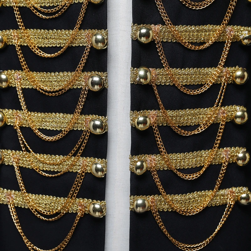 Shenrun Мужская Военная Униформа суд платье Красный Черный Тонкий Блейзер Стенд