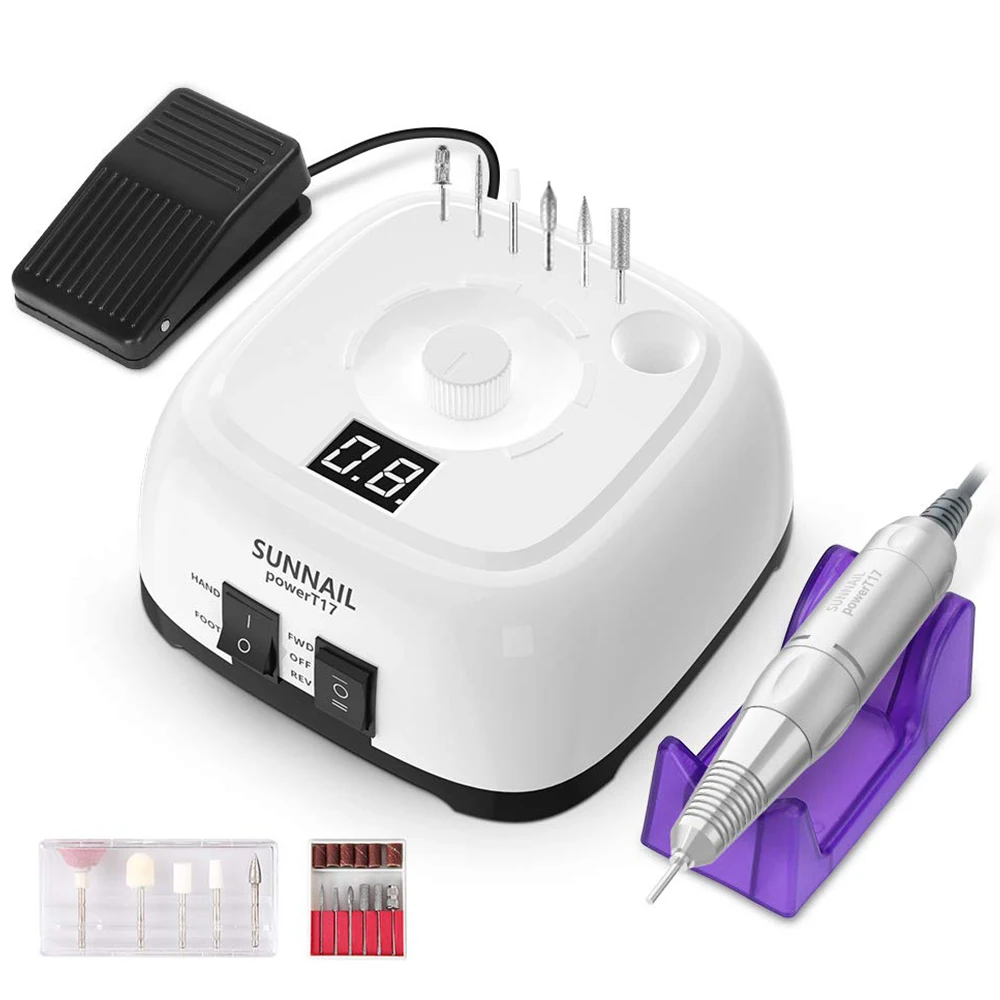 Электрический Фрезер для ногтей сверлильный станок набор с - Цена: 3151.76