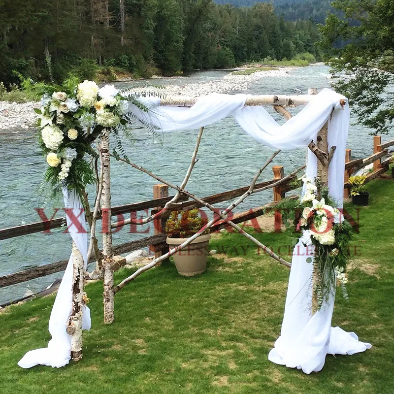 1 5 м Ширина однотонные Цвет шифоновая свадебная АРКА драпировка фон ткань