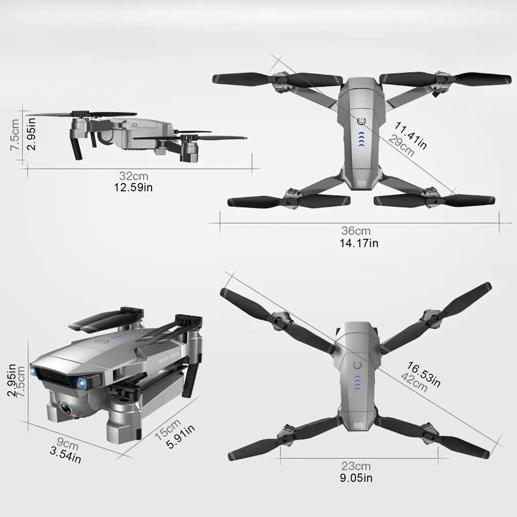 

Folding Gps Drone Remote Control Aircraft Anti-Shake Zoom Aircraft 4K/1080P Hd Aerial Photography Quadcopter