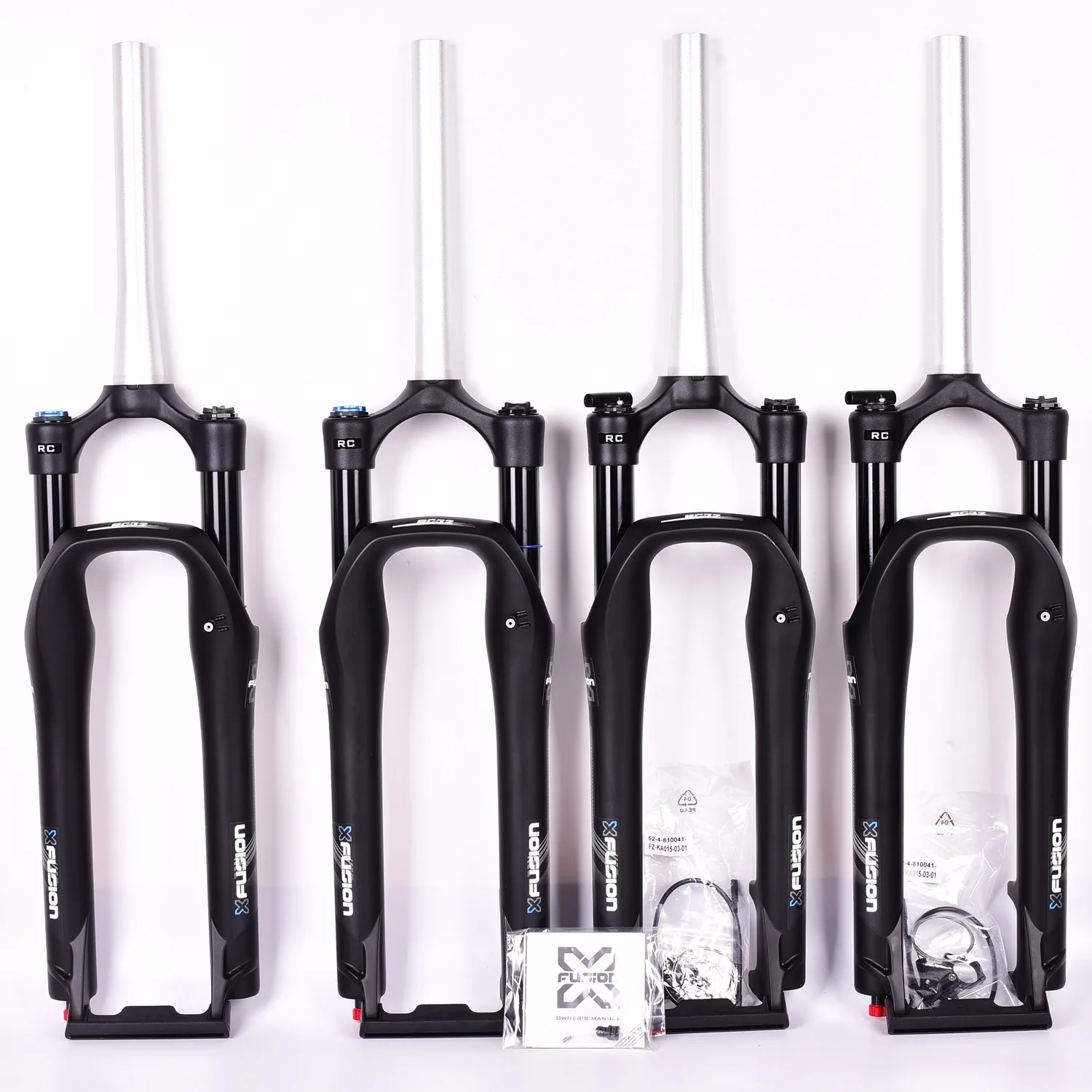 

Bicycle Suspension Fork X-FUSION RC32 MTB Bike Air Oil Front Fork 100MM 120MM Stroke XC Damping Rebound Adjustment 26/27.5 Inch