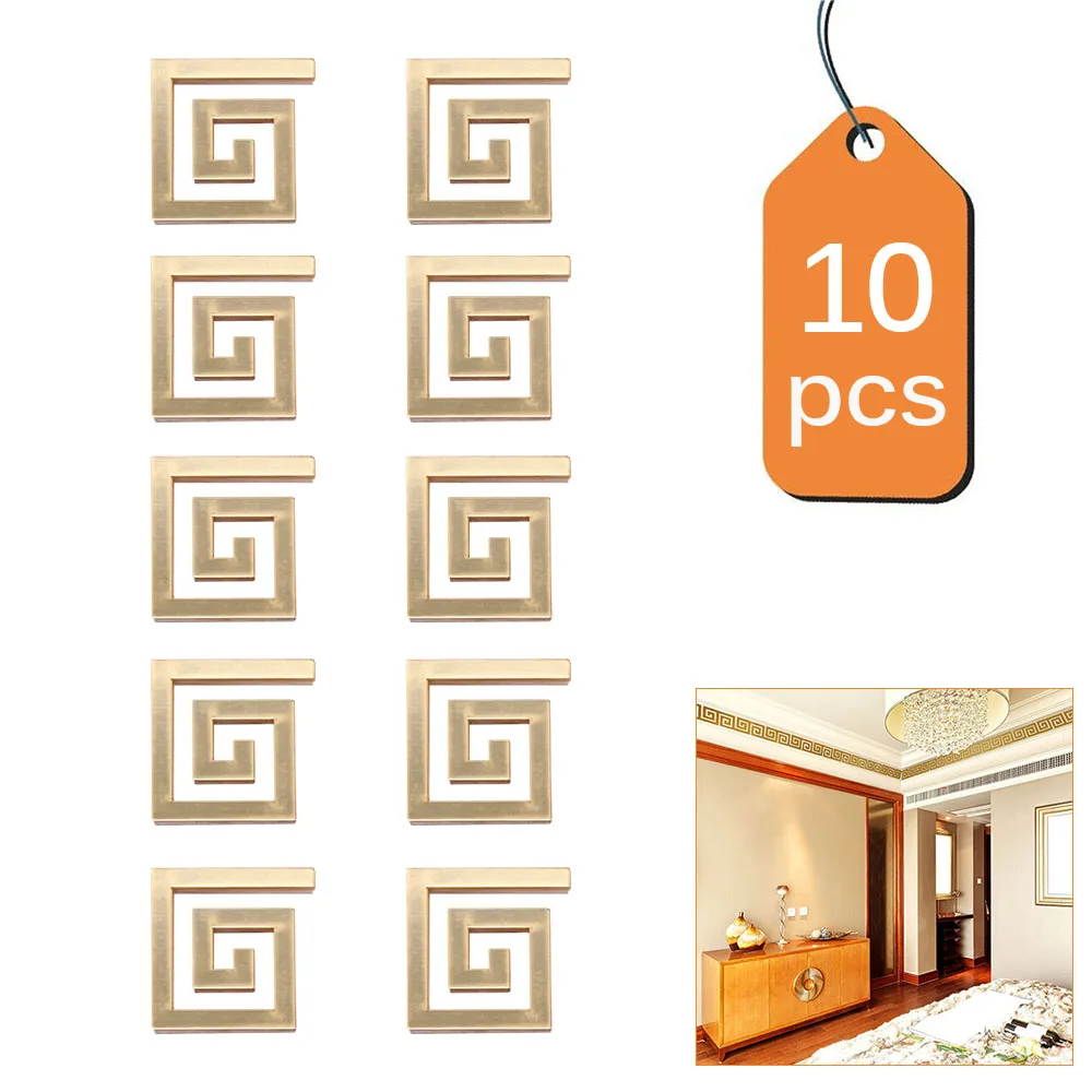 10 шт./компл. акриловые зеркальные наклейки для стен самостоятельного украшения