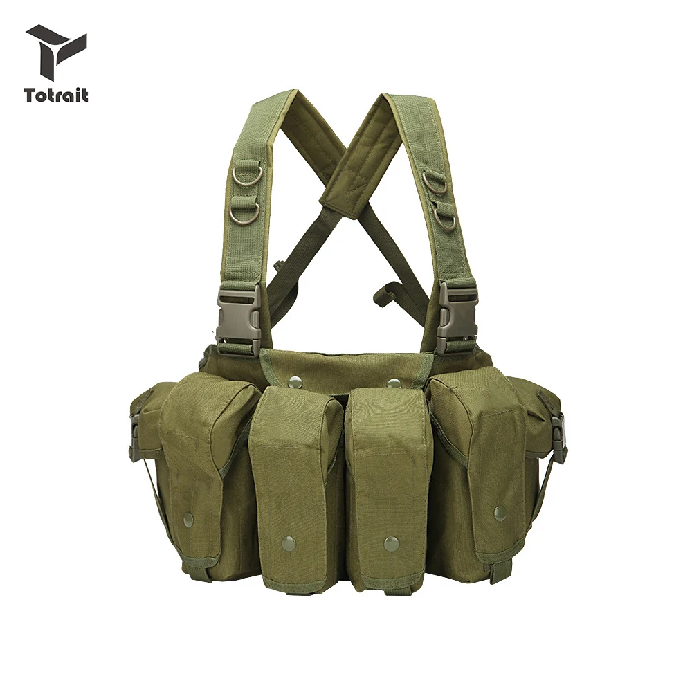 

TOtrait Tactical Vest Airsoft Ammo Chest Rig AK47 with Magazine Carrier Combat Military High Quality Outdoor Hunting Gear