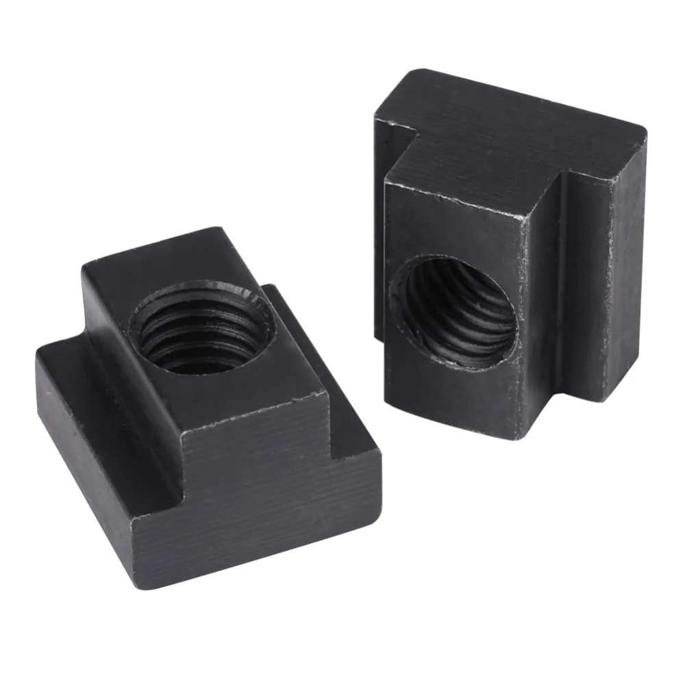 5Pcs M12 Carbon Steel T Block Square Nuts Aluminium Profile Clamping Table Slot Nut T-Track Sliding Hammer Head Fasteners | Обустройство