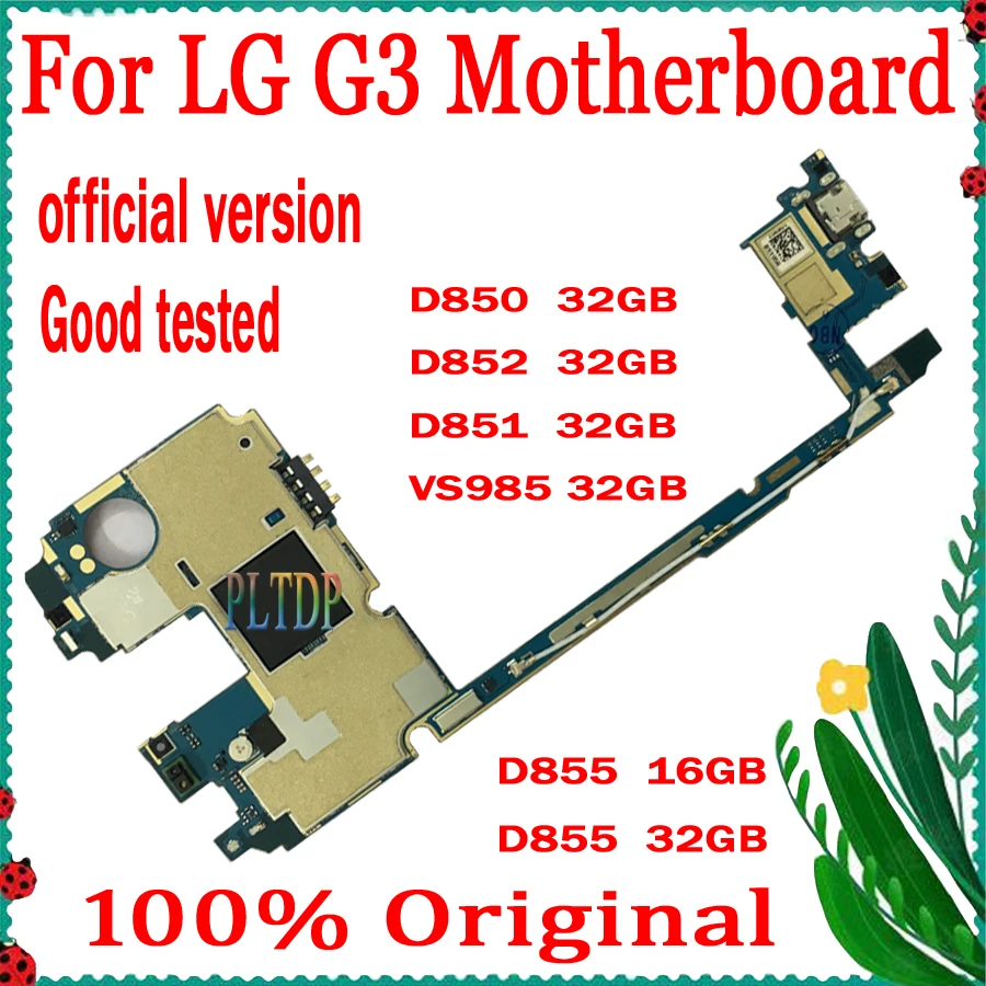 Оригинал для LG G3 D855 D850 D851 D852 VS985 материнская плата 16 Гб/32 ГБ разблокированная