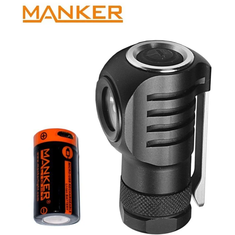 Manker E04 550 люмен CREE XPL светодиодный фонарик с USB перезаряжаемой батареей 16340