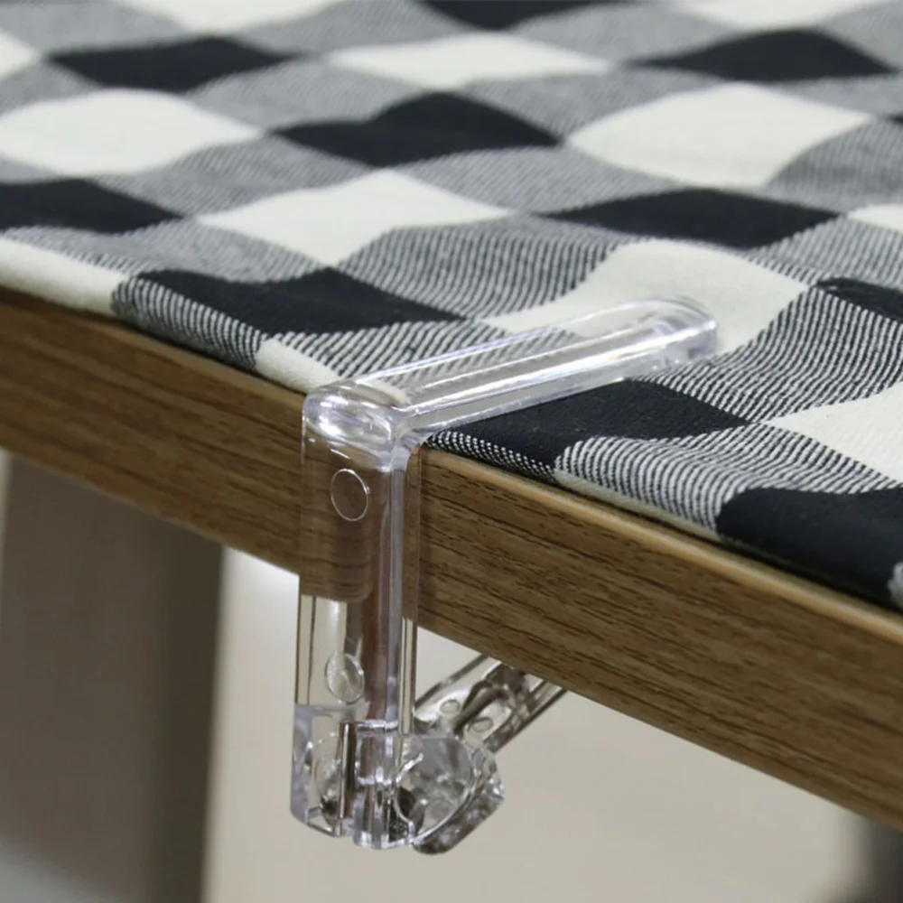 

12pcs Spring Tablecloth Clips Adjustable Table Cloth Fixing Clamps for Household Table