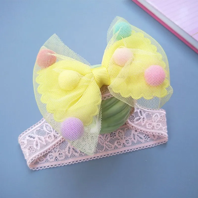 

Fashion Sponge Ball Butterfly Baby Headbands Elastic Baby Accessories Kids Headwear Children Hairbands Photography Prop For Girl