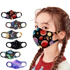 Детская многоразовая моющаяся маска для лица для девочек и мальчиков, мультяшная 3d маска с принтом, модная детская маска без защиты