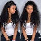 Парик из натуральных необработанных волос Dolago Virgin, с крупными волнами, без клея