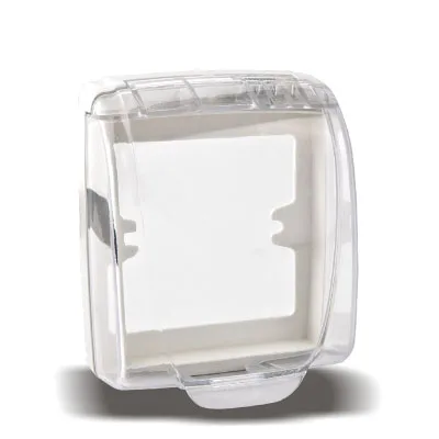 Waterproof box Высокое качество 86 Ретро Белый настенный светильник латунь тумблер выход одиночный двойной контроль 2 позиционный светильник переключатель розетка панель комплект - Цвет: Waterproof box