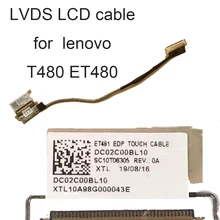 Connectors T480 S LCD LVDS Video Cable For lenovo ThinkPad ET 481 480 EDP 40 PIN TOUCH DC02C00BL10 01YT265 01YTN995 DC02C00BD10