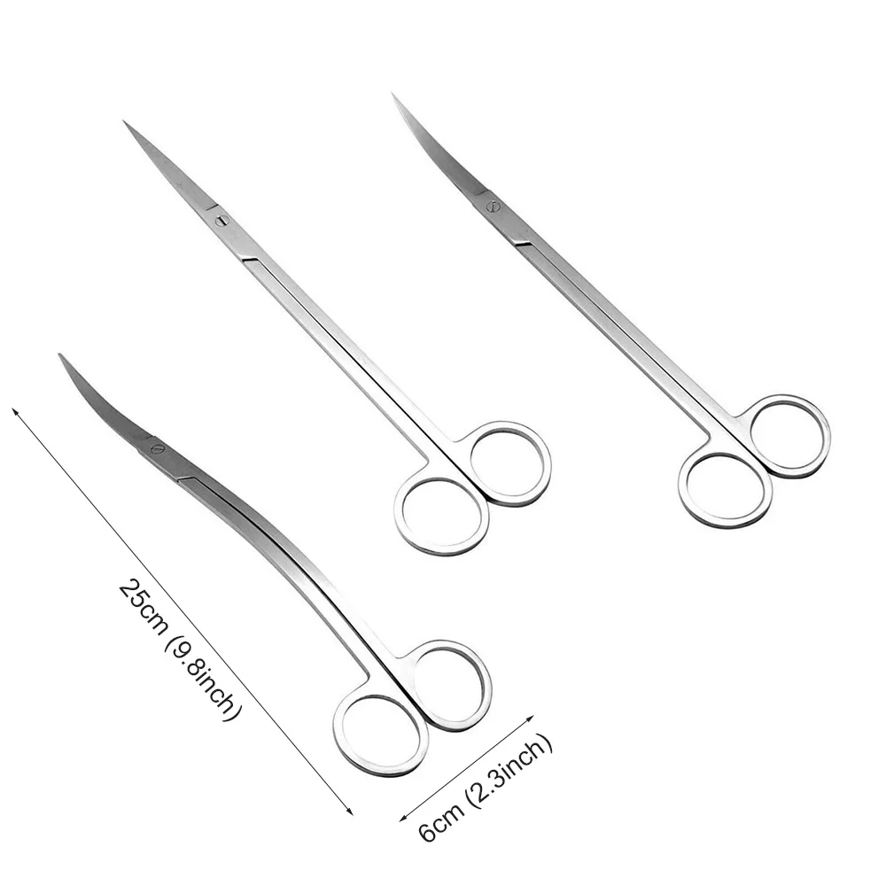 

Stainless Steel Aquarium Water Grass Waterweed Clipper Aquotic Tank Plant Wave Scissor Curved Aquarium Water Weed Trimming Tool