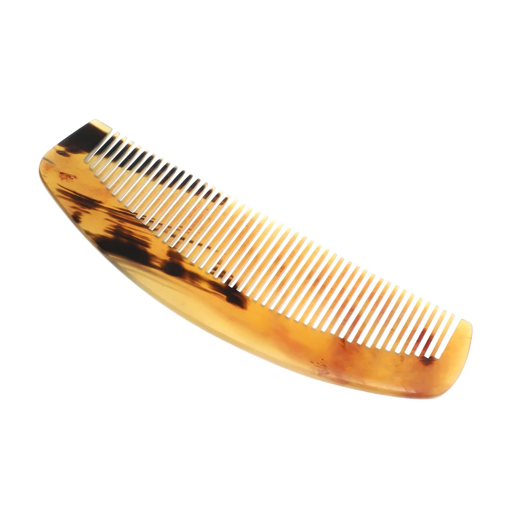 

1Pc Anti-Static Sheep Horn Comb Hair Comb Fine Teeth Comb (Assorted Color)