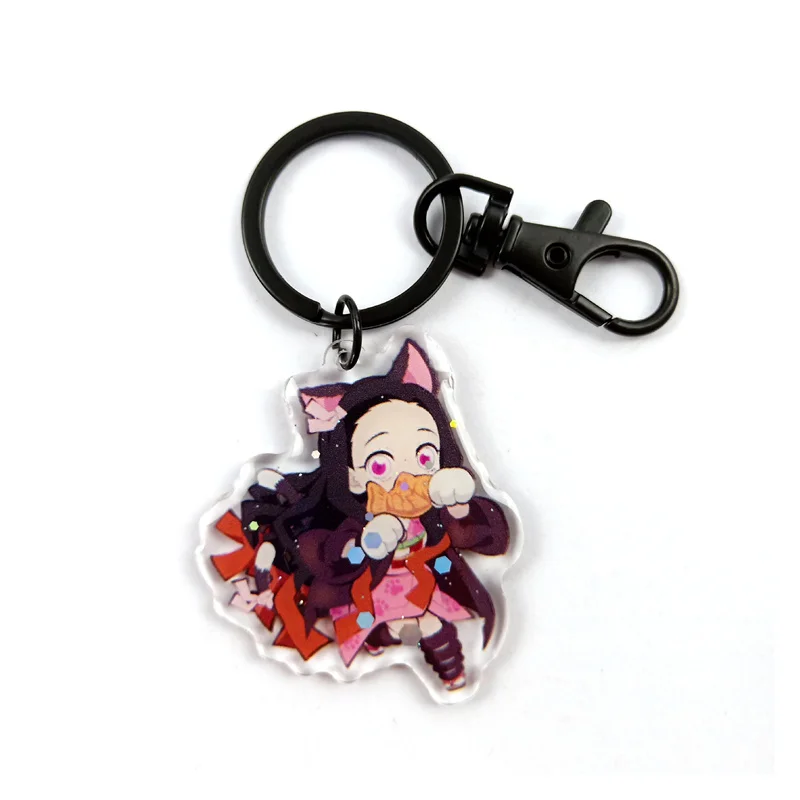 

Anime Demon Slayer Kimetsu No Yaiba Kamado Tanjirou Nezuko Kanawo Zenitsu Inosuke Giyuu Acrylic Rengoku Figure Model Key Chain
