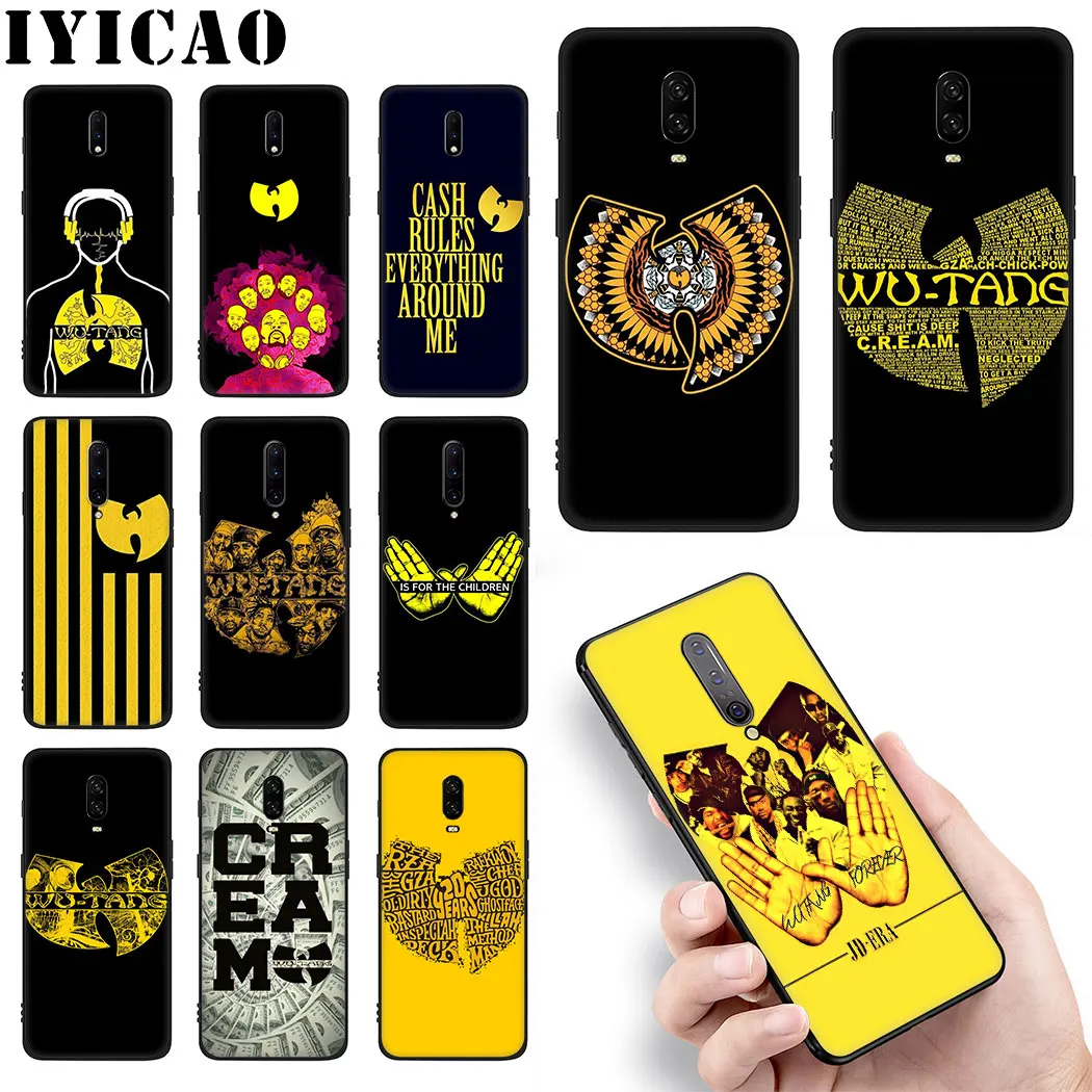 WuTang Wu-Tang LOGO черный мягкий силиконовый чехол для OnePlus 5 5T 6 6T 7 Pro TPU | Мобильные