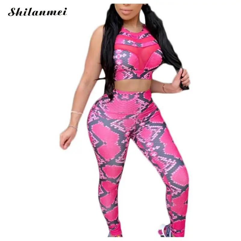 Сетчатый пикантный комплект из 2 предметов 2020 модные клубные наряды вечерние