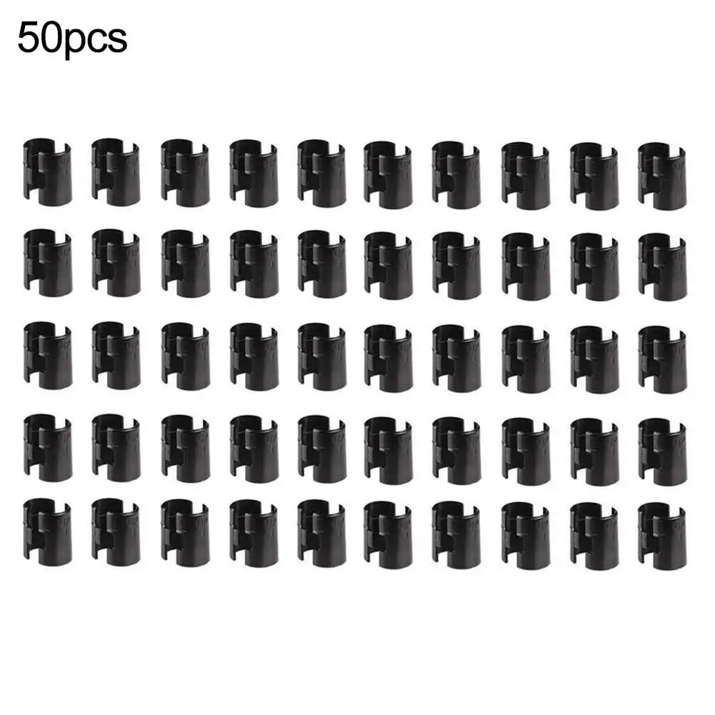 50 упаковок стеллажи проволочные зажимы для фиксации полки бамбуковая трубка