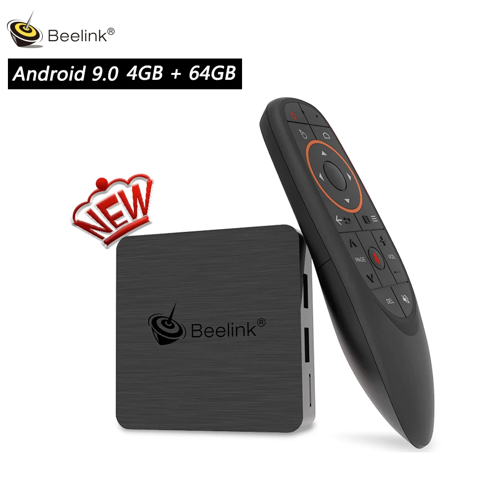 ТВ-приставка Beelink GT1 Mini-2 Android 9,0 Amlogic S905X3 4K HD 4GB 64GB 2,4G 5,8G WiFi 1000Mbps BT 4,0 tv Box с голосовым пультом дистанционного управления