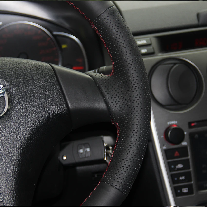 Чехол MEWANT из искусственной черной кожи для Mazda 3 Axela 2004 2009 5 2010 6 Atenza MPV|Чехлы на руль|
