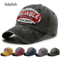 lidafish classic retro washed cotton women baseball cap spring autumn adjustable snapback baseball caps hip hop dad hat