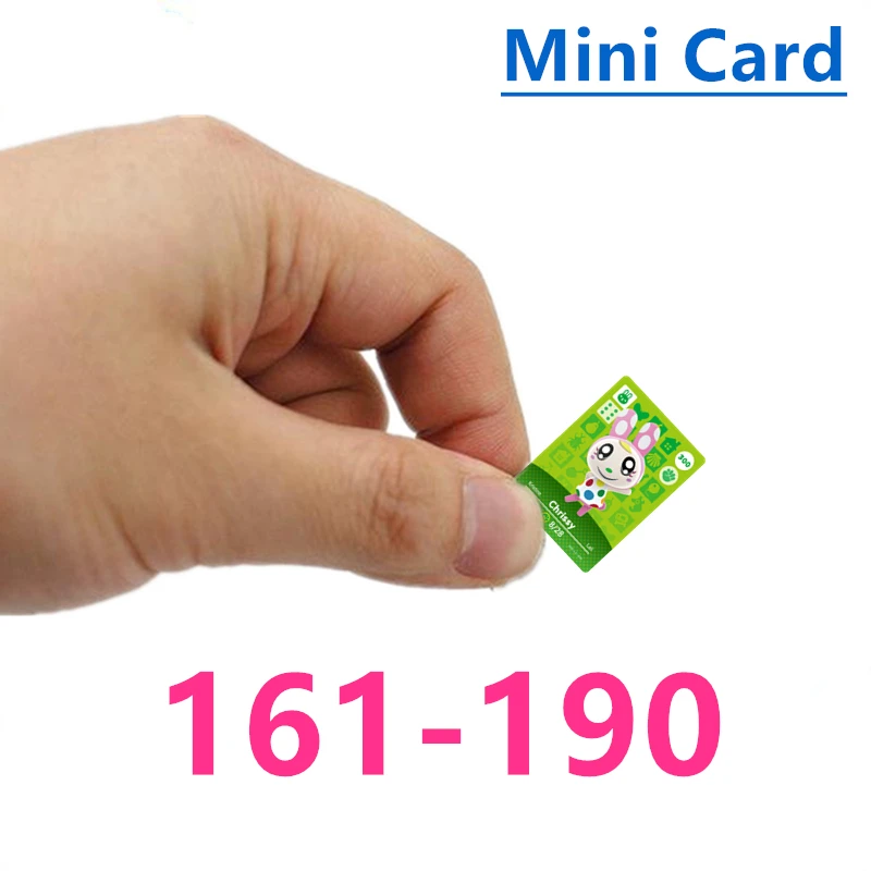 

Mini Card Animal Croxxing 161~190 Amxxbo Ntag215 Chip NFC Game Card For NS Switch Ankha Julian Beau