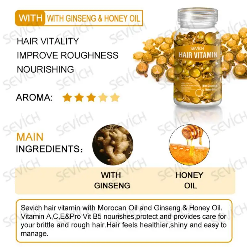 30 шт. волосы витаминными Кератиновый комплекс масло гладкой шелковистых волос