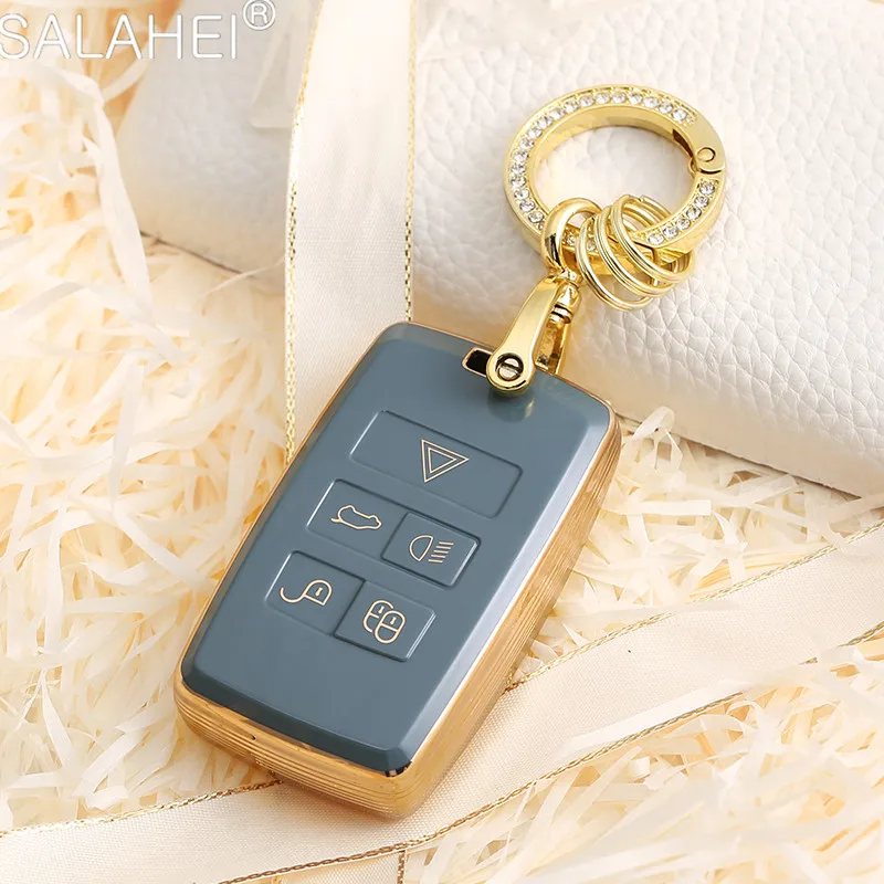 

TPU Car Key Case Cover Protection Shell For Land Rover Range Rover Sport Evoque Velar Discovery 3 4 5 2018 2019 2020 Elander 2