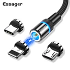 Essager магнитное зарядное устройство Micro USB кабель для iPhone samsung Android мобильный телефон провод для быстрого заряда шнур Магнит usb type C кабель