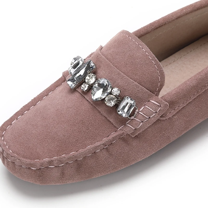 100% из натуральной воловьей кожи Женская обувь повседневная Модная на плоской