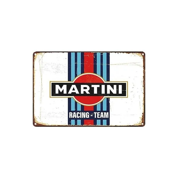 

Модный Печатный металлический жестяной знак Martini Racing Team Decor Bar Pub Home Vintage Retro постер