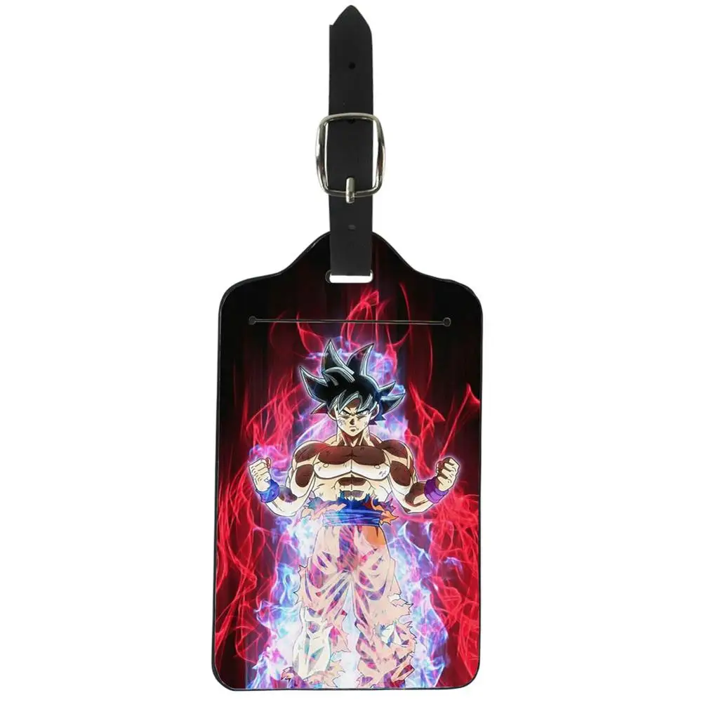 Защитный чехол ELVISWORDS Son Goku Dragon Ball с принтами для багажа, набор с биркой, аксессуары для путешествий, пылезащитный эластичный чехол для чемодана - Цвет: HK3164Z24