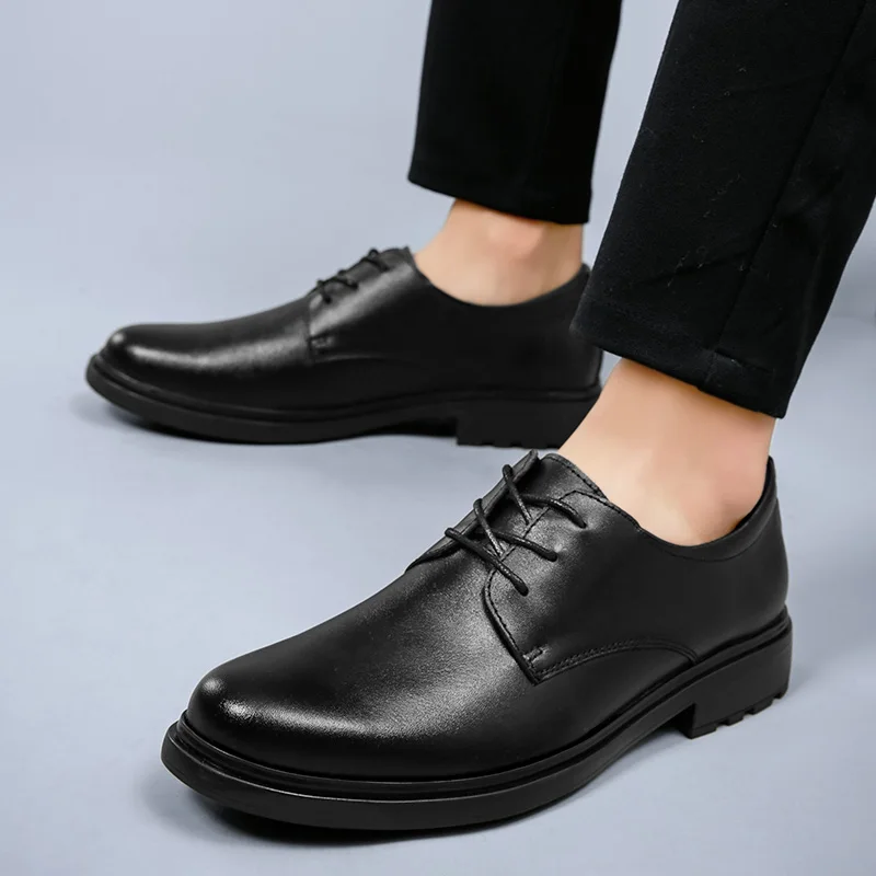 

Classic Brand Formal Shoe Men Wedding Non-Slip Office Male Shoes Black Man Youth Casual Shoe Genuine Leather Male Casual Sneaker
