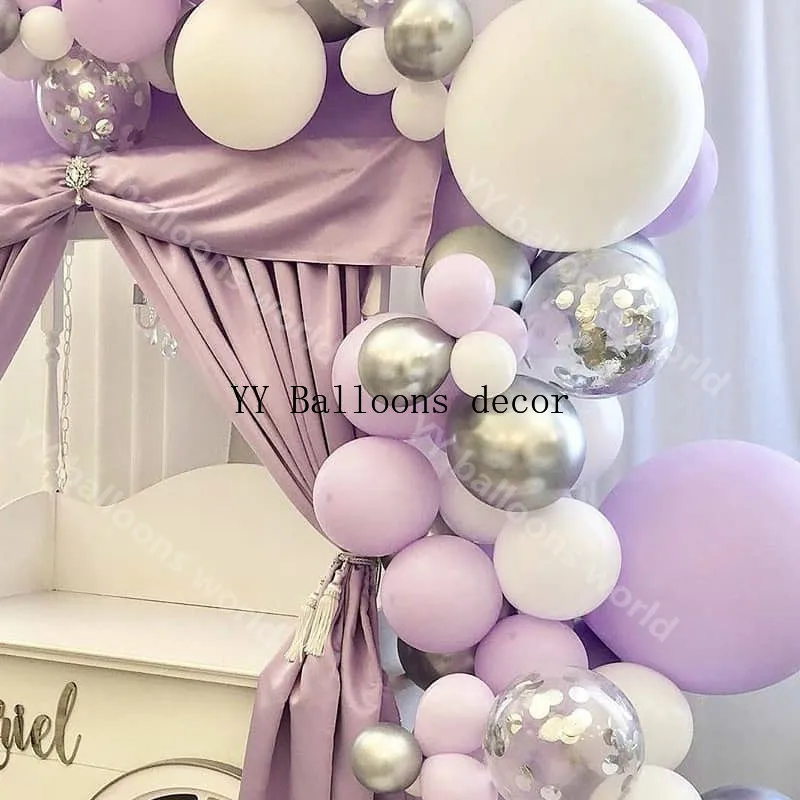 Пастельный s 1 свод фиолетовый белый Макарон Свадьба душ вечерние ринка фон с