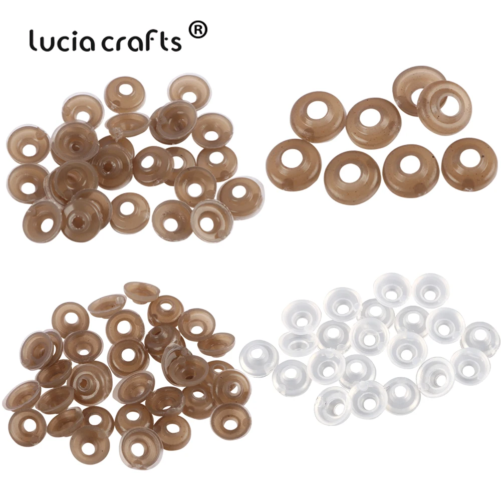 Lucia Crafts 6-14mm Colorful Plastic Animal Safety Eyes Eyeball For Soft Toys Doll Craft Accessories Y0104 | Дом и сад