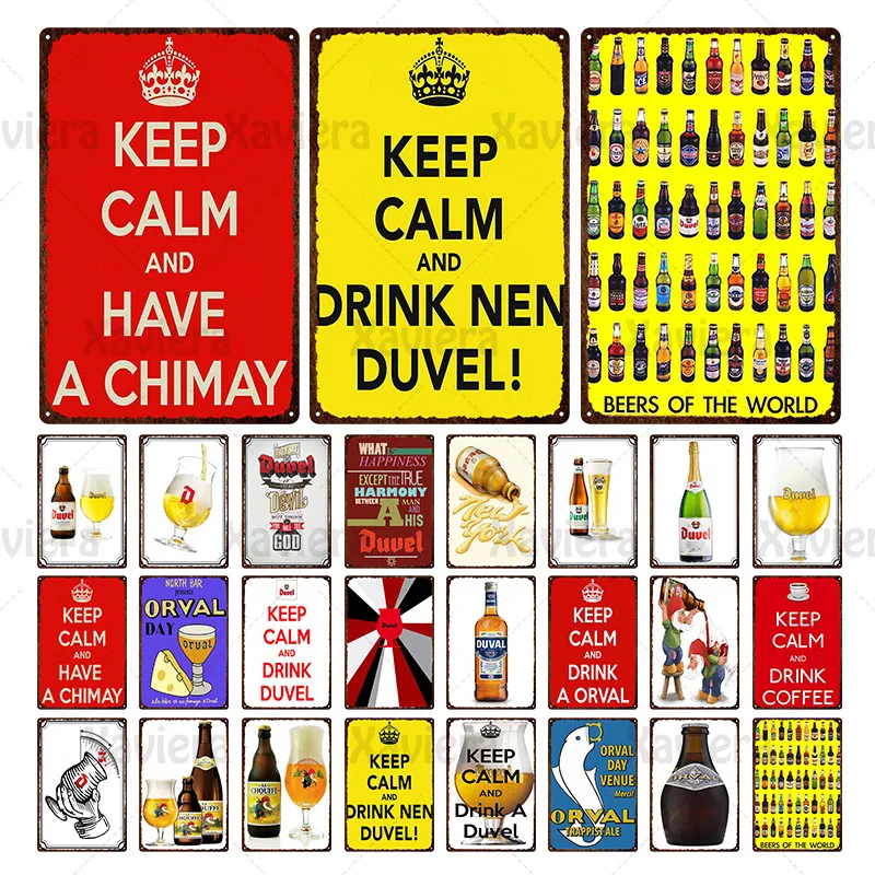 Пиво в стиле ретро с надписью Keep Calm, металлическая жестяная вывеска, пиво и вино, Ретро плакат с табличкой, украшение для кафе, бара, клуба, настенная наклейка, железная живопись