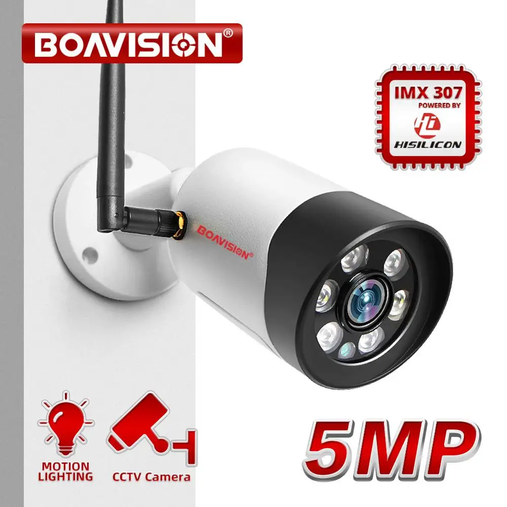 HD 1080P 5MP Wifi ip-камера, уличная Беспроводная Onvif, полноцветная камера ночного видения, CCTV Bullet, камера безопасности, TF слот для карты, приложение CamHi