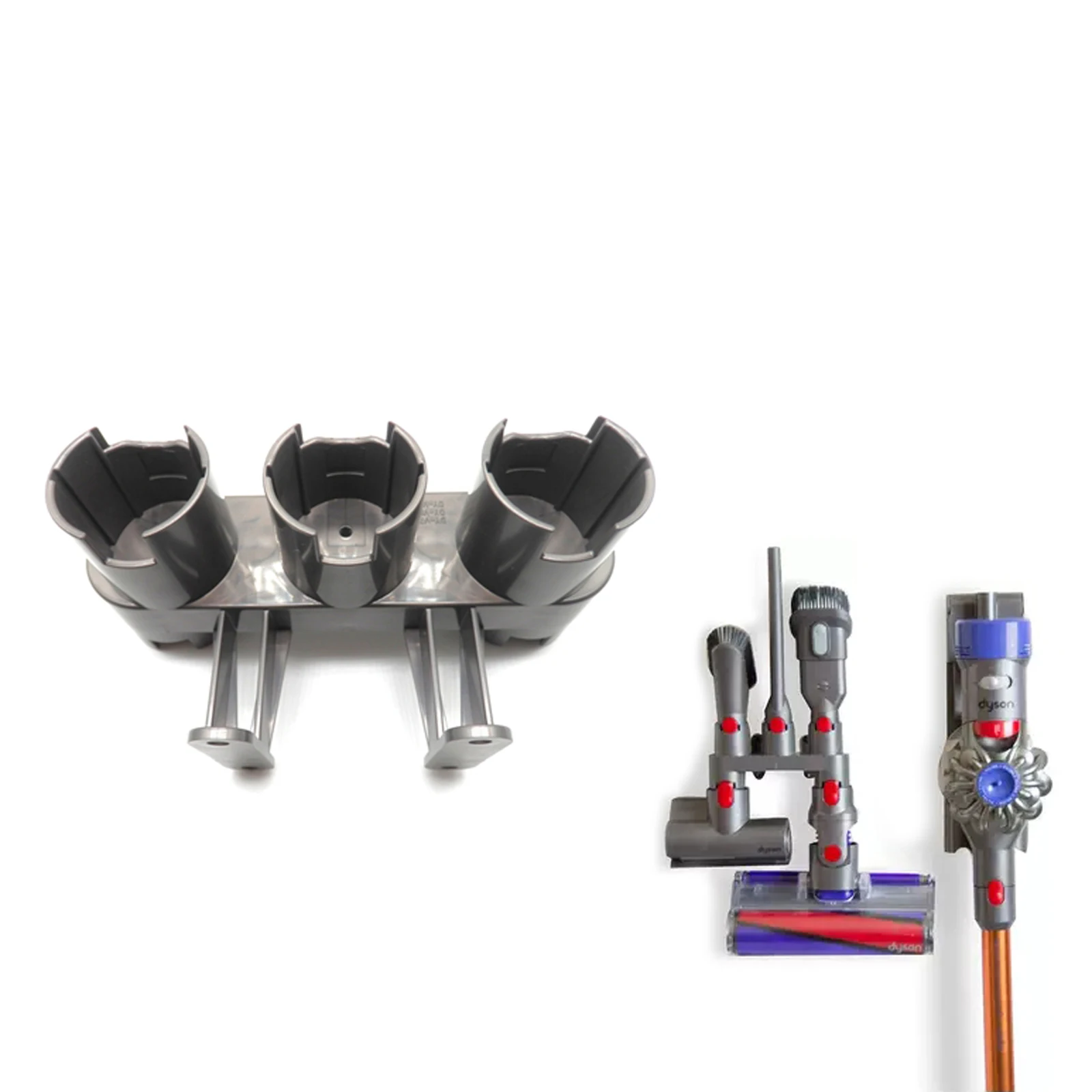 

Vacuum Cleaner Storage Bracket, Five-hole Wall-mounted Design Brush Stand for Dyson