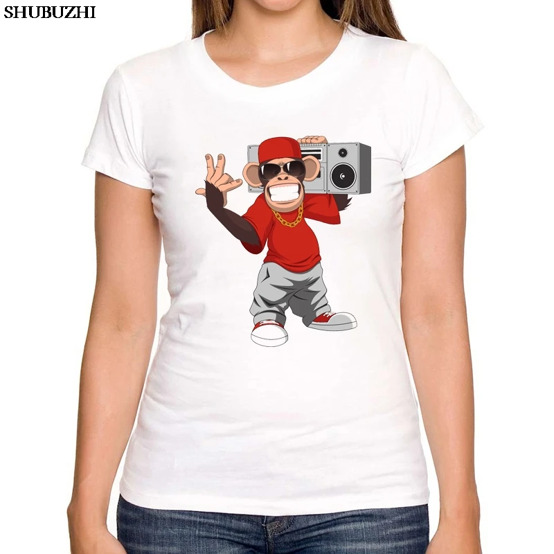 Хлопковая новинка футболка с принтом диджея кота/собаки/орангутанга/Санты Новая