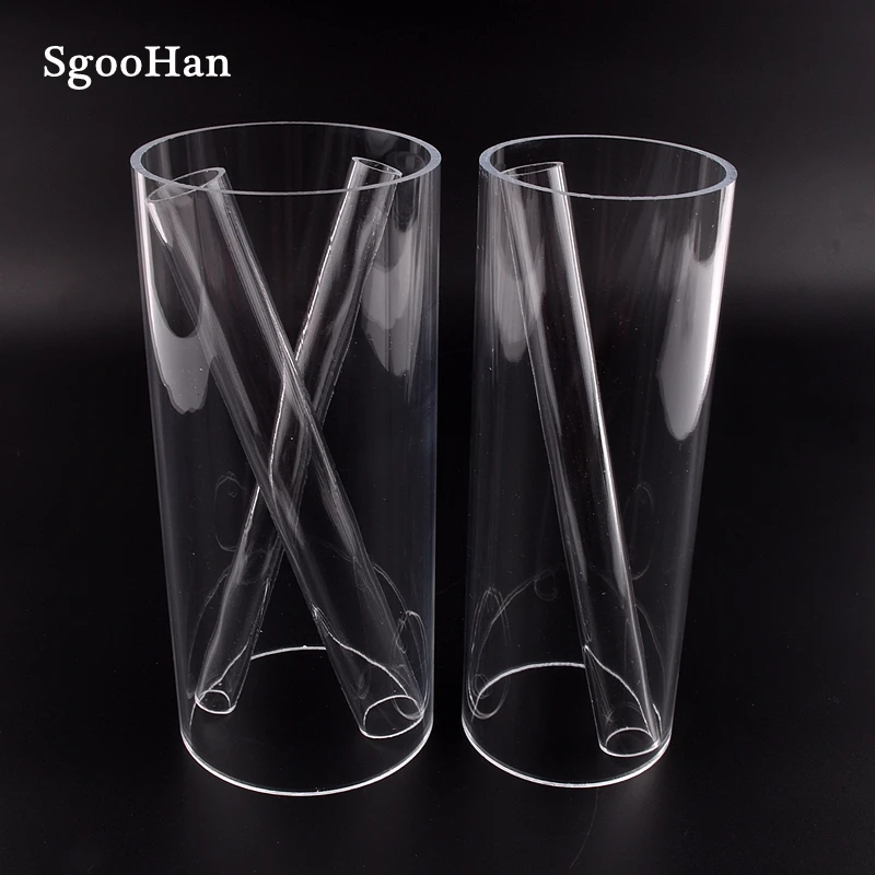 2 шт. прозрачные акриловые трубки для подачи воды диаметр 16-110 мм