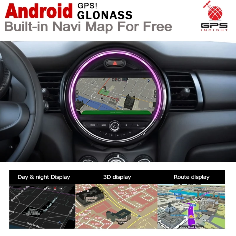 Для Mini One Cooper S Hatch 2019 автомобильный мультимедийный плеер gps аудио радио навигация