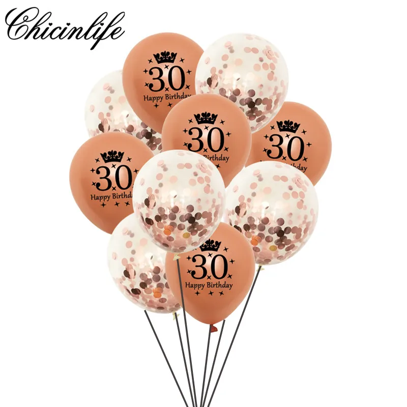 10 шт. латексные шары с конфетти|Воздушные и аксессуары| |