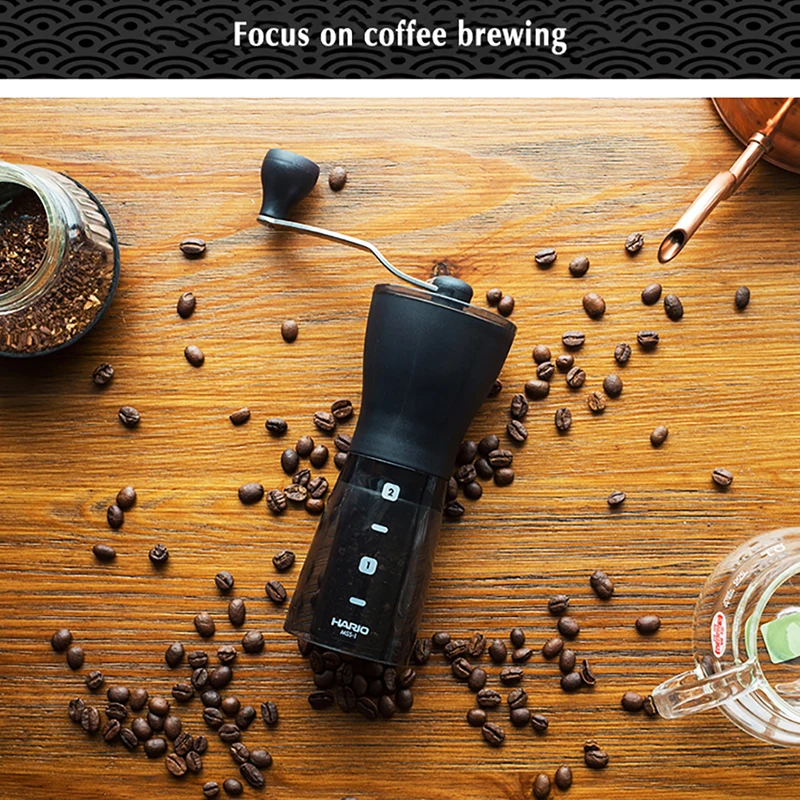 

HARIO Hand Coffee Grinder Mini-Portable Household Hand Grinder Cafeteras Manual Espresso Grinder Miller Capuchino Coffee Machine