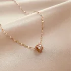 Новинка 2020, модное геометрическое круглое блестящее ожерелье, дизайнерское корейское ожерелье с тонким кристаллом, женское ожерелье с подвеской, ювелирные изделия в стиле Джокера