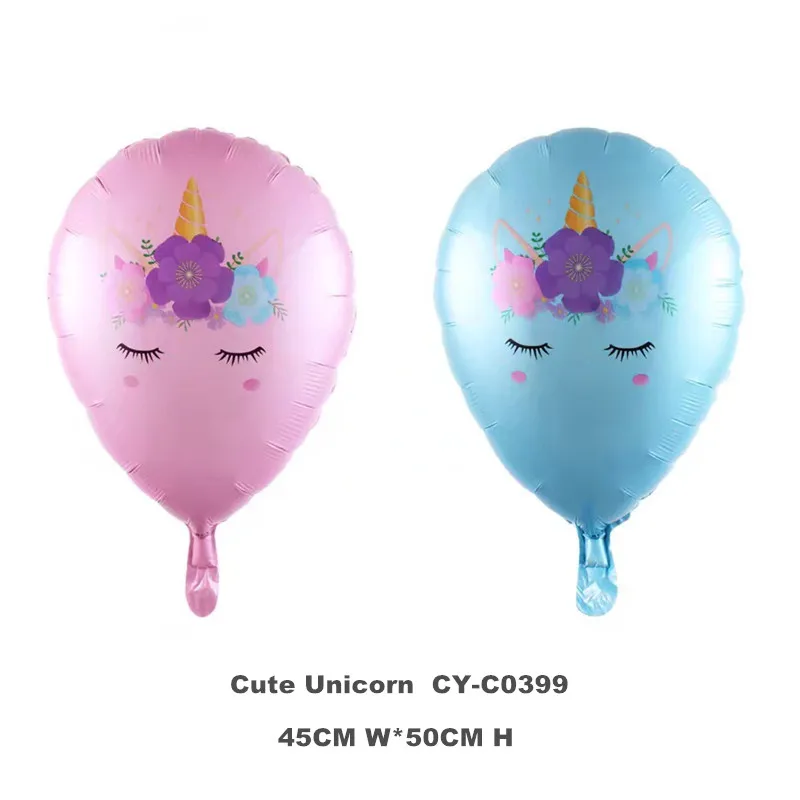 Новый дизайн гелиевые фольгированные шары в виде единорога для украшения