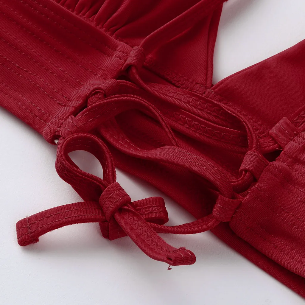 

Women High Waist Bikinis Swimwear Swimuit Female Retro Beachewear Bikini Set 2020 Summer Swimwear Women Print Polyester Biquini