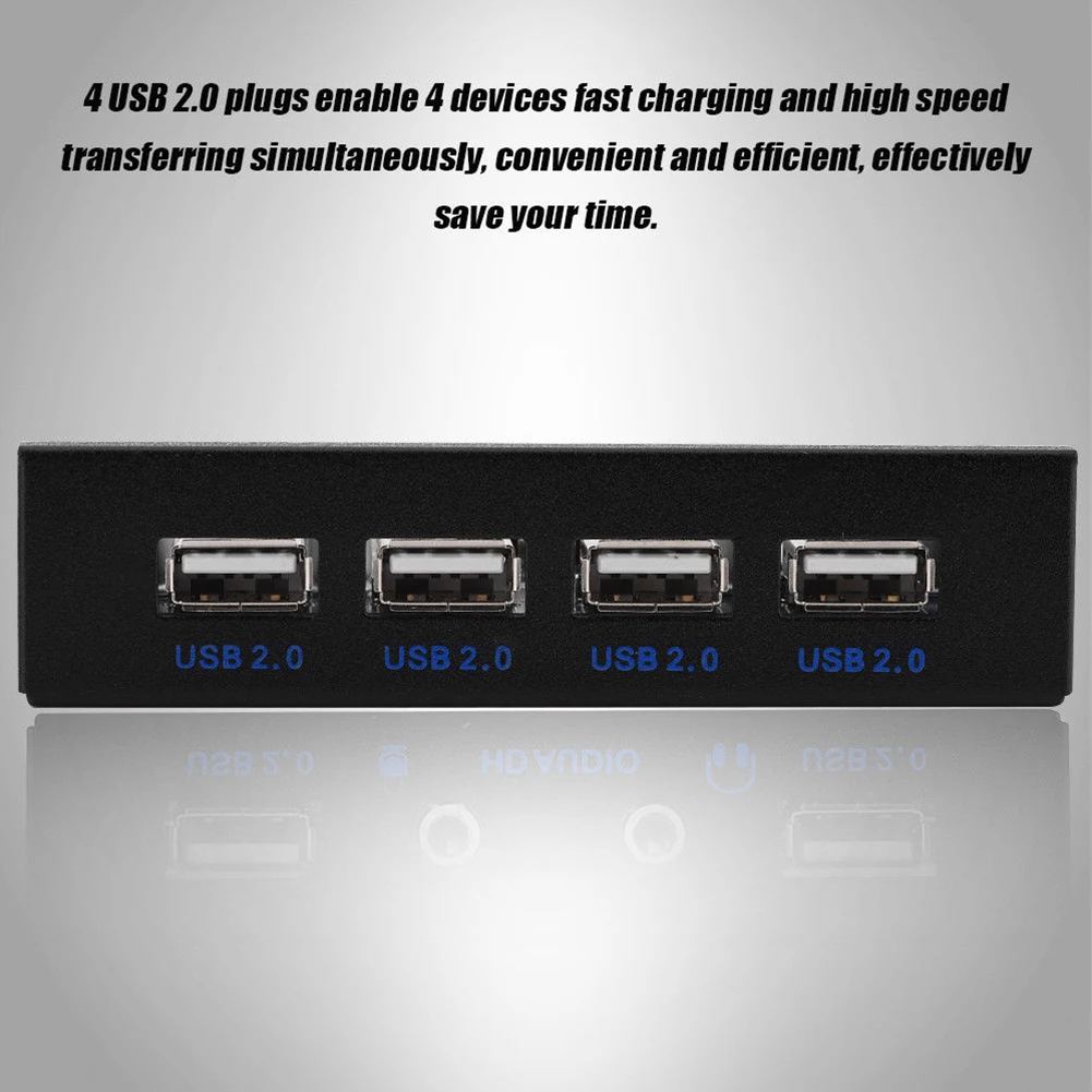 Концентратор компьютера Адаптер 4 Порты и разъёмы USB 2 0 Внутренний с винтами для